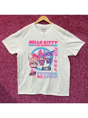 Sanrio Hello Kitty and Friends Tokyo Speed Kawaii Graphic T-Shirt XL
